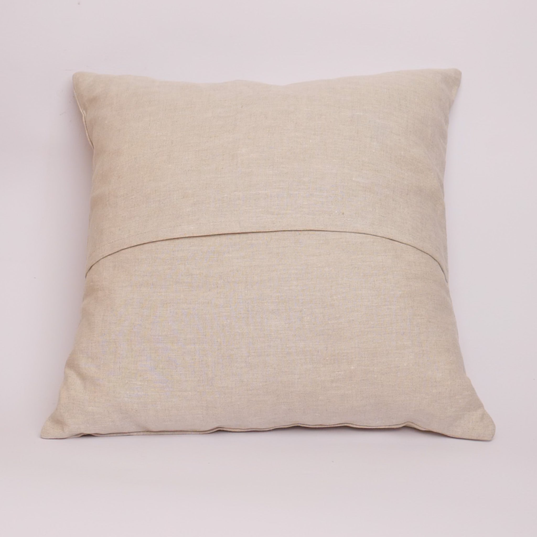 Kissenbezug aus gewaschenem Leinen, beige Farbe