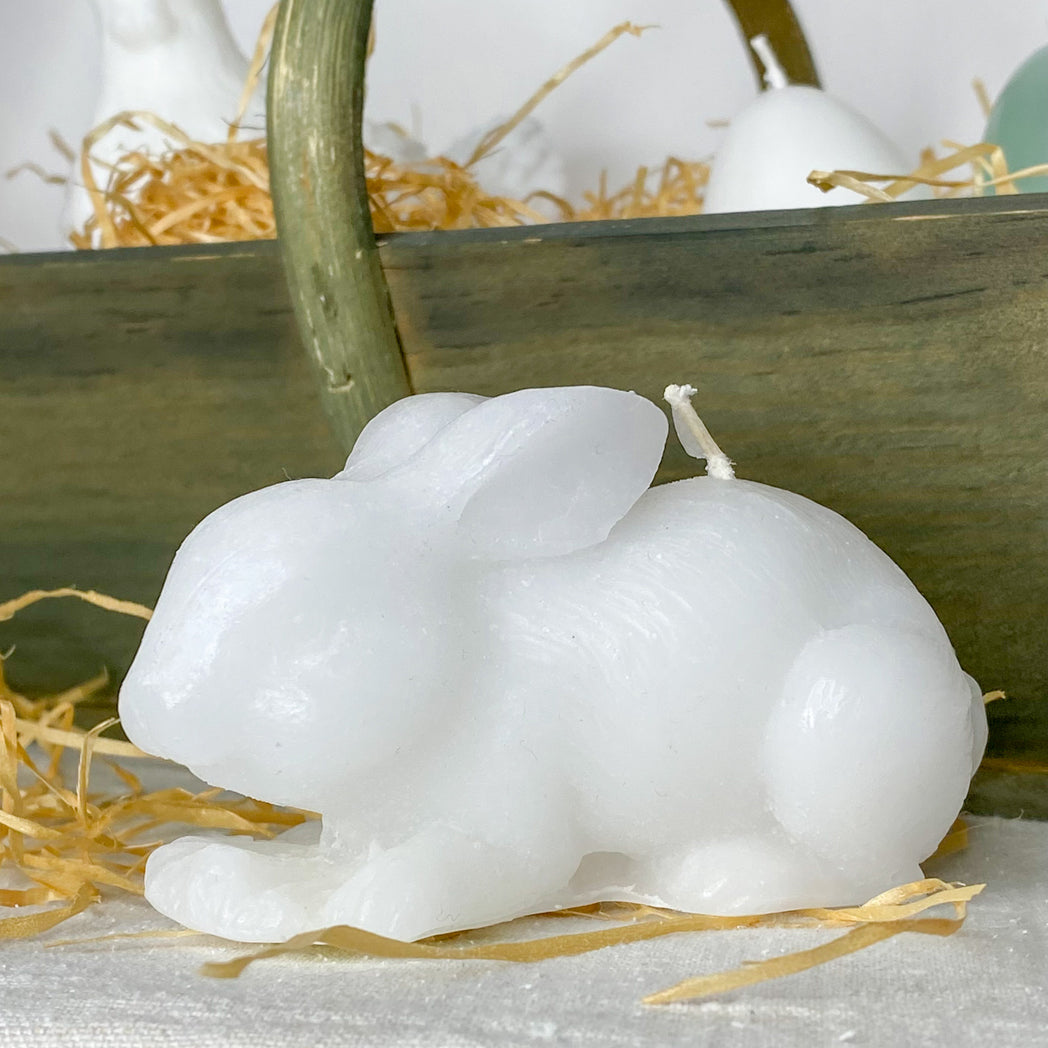 Wachskerze Hase hochwertige Osterdeko aus Frankreich